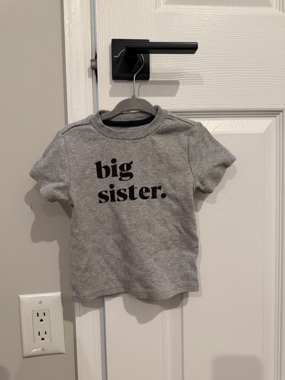 Big Sister Gray Toddler Tee